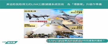 台国防部证实美将协助取得Link-22 与北约、美、日形成「共同战略图像」
