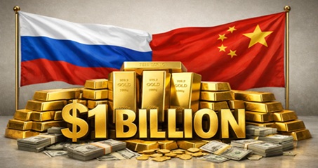 历史上最大的双边黄金贸易?仅11月,中国就从俄罗斯购买了近10亿美元的金条 历史上最大的双边黄金贸易?仅11月,中国就从俄罗斯购买了近10亿美元的金条