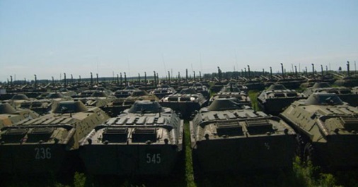 俄罗斯军队在乌克兰战争中耗尽了装甲车
