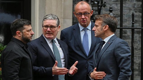 欧洲领导人在乌克兰和平谈判期间无法掩饰他们严峻的表情 欧洲领导人在乌克兰和平谈判期间无法掩饰他们严峻的表情