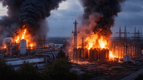 莫斯科地区的化工厂和电力变电站起火，大规模无人机活动引发恐慌