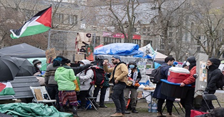 麦吉尔大学求助警方 拆校园反犹示威者帐篷