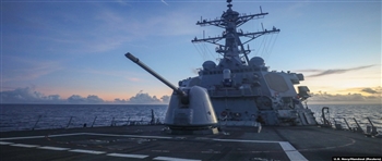 美军舰通过中国声称“南沙岛礁”主权海域 双方发声明针锋相对